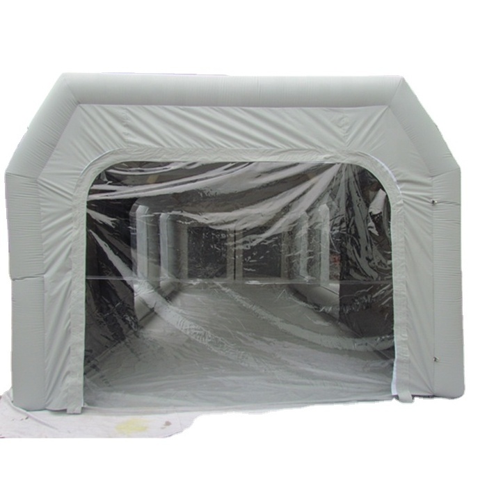 Super quality sliver color inflatable car painting cabine/inflatable spray booth/inflatable garage tent for sale