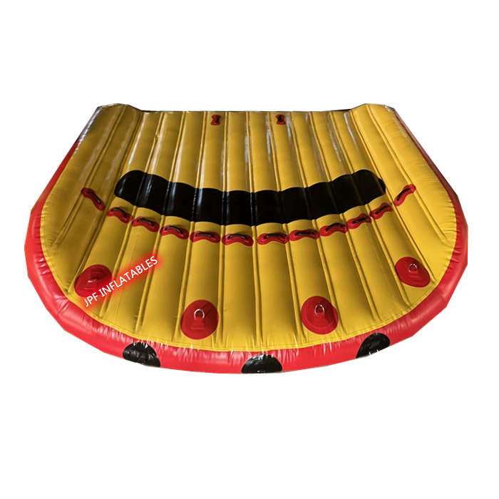 Custom made Inflatable Towable 7 riders Boat,Inflatable Ufo Sofa with 7 seats, Inflatable Water Toys for yacht