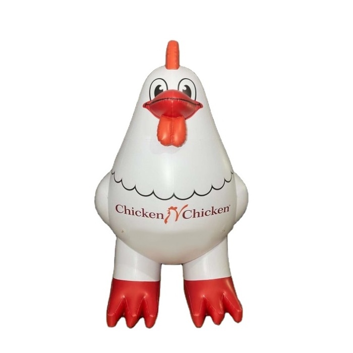 Custom made Inflatable pvc rooster for advertising, giant Airtight inflatable chicken for advertising