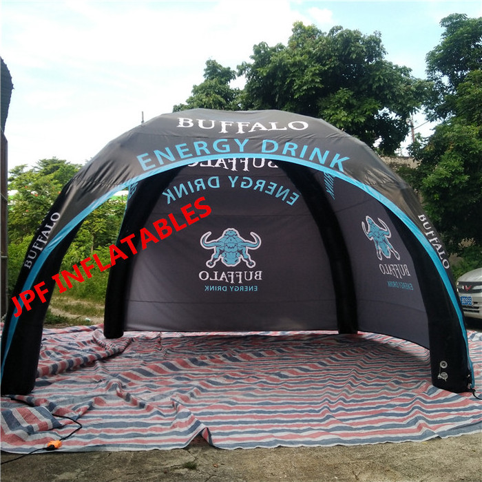 Factory price outdoor airtight inflatable spider tent canopy / air sealed adverting spider tent with removable doorways