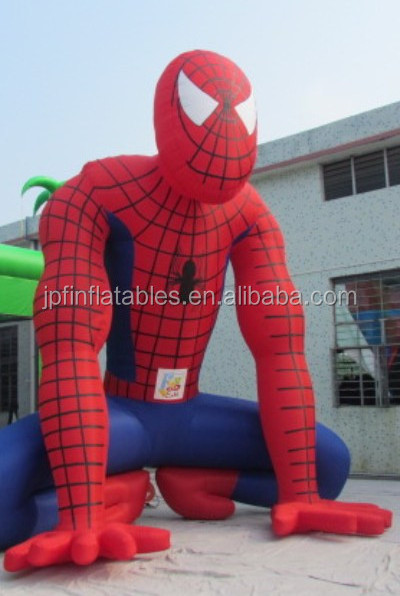 inflatable giant spiderman figure toys, inflatable advertising cartoon toys with spiderman