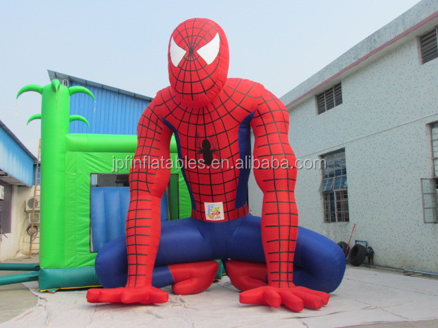 inflatable giant spiderman figure toys, inflatable advertising cartoon toys with spiderman