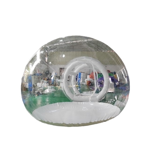 Inflatable clear bubble tent with tunnel for balloon playing, Inflatable clear bubble house for camping