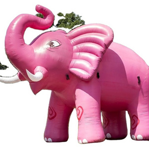 large inflatable pink elephant for outdoor advertising. Custom made inflatable elephant for sale