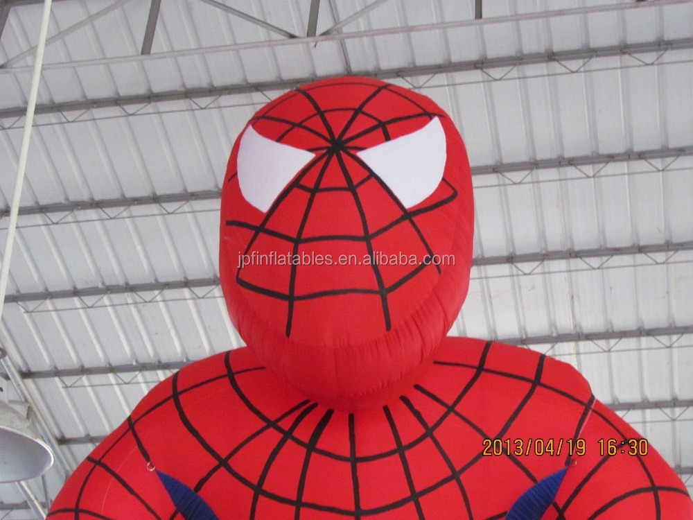 inflatable giant spiderman figure toys, inflatable advertising cartoon toys with spiderman