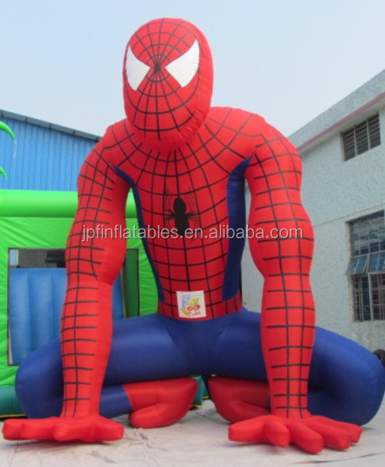 inflatable giant spiderman figure toys, inflatable advertising cartoon toys with spiderman