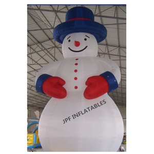 Custom made inflatable Christmas snowman with broom for yard, Inflatable party snowman for Christmas decoration