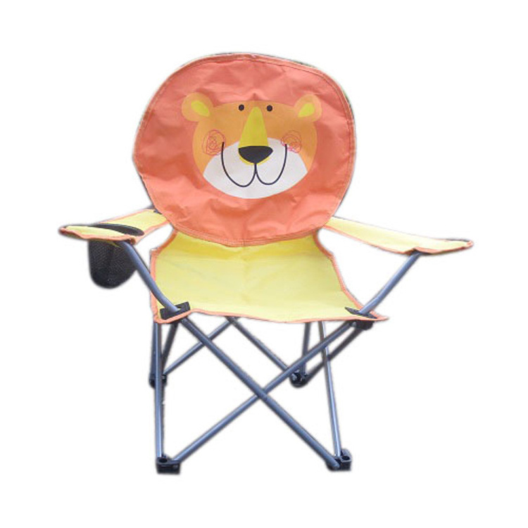 Wholesale Foldable Outdoor Small Light Folding Animal Print Kids Camping Chair with Umbrella