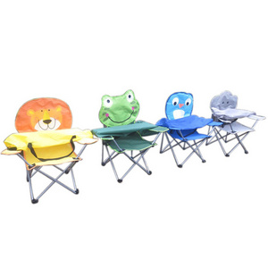 Wholesale Foldable Outdoor Small Light Folding Animal Print Kids Camping Chair with Umbrella