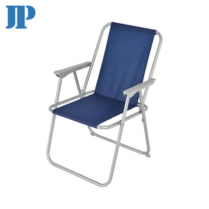 Cheap folding chair for camping with armrest