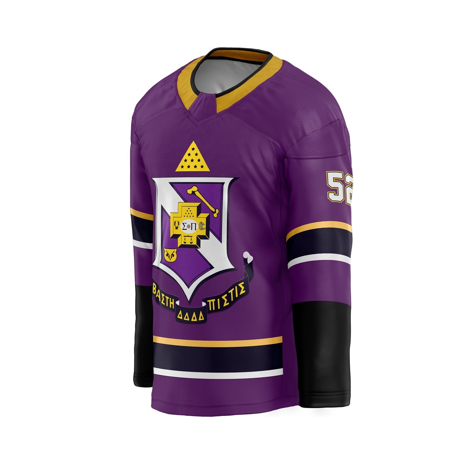 Embroidery Tackle Twill Custom Cheap Laced Up Sublimation Ice Hockey Jerseys