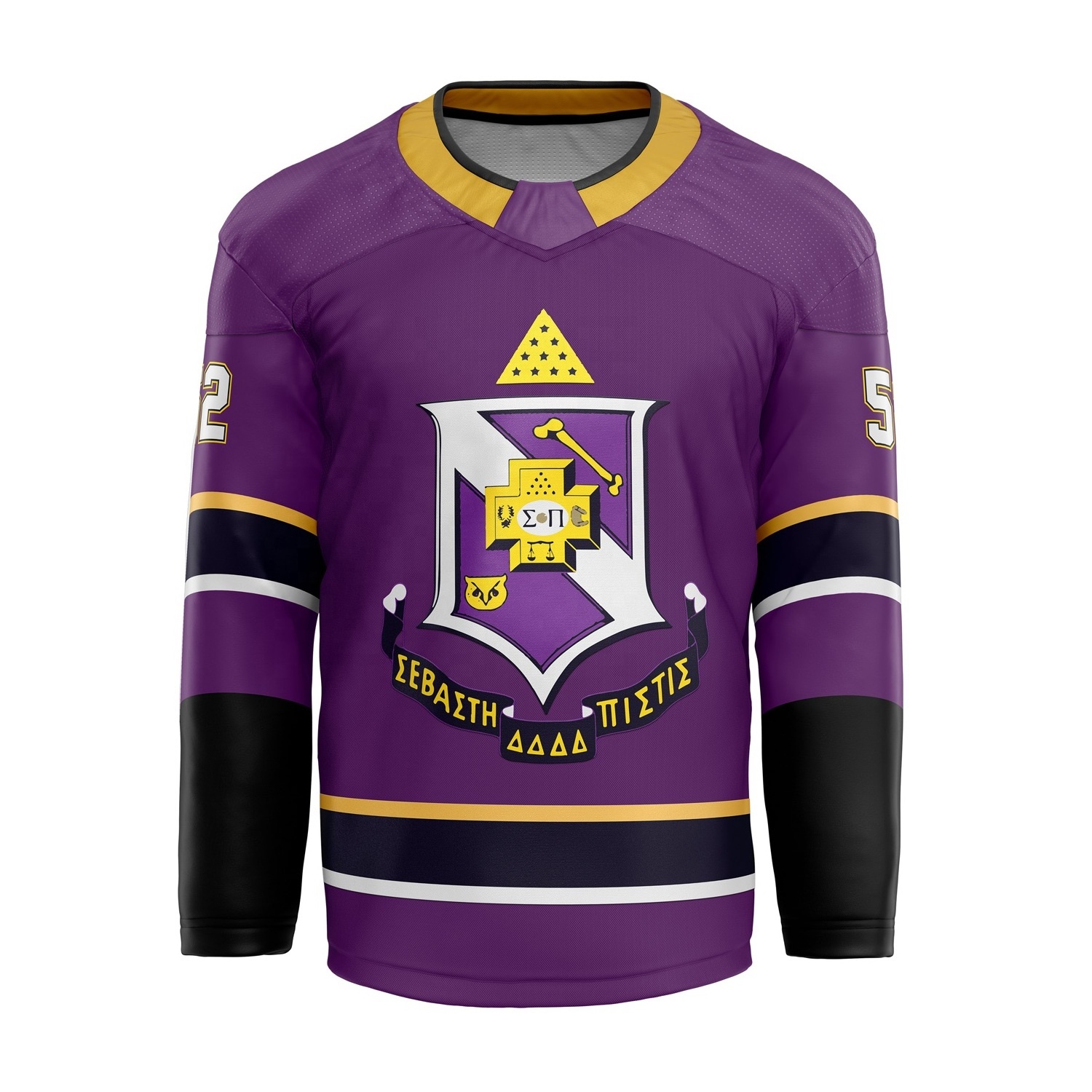 Embroidery Tackle Twill Custom Cheap Laced Up Sublimation Ice Hockey Jerseys