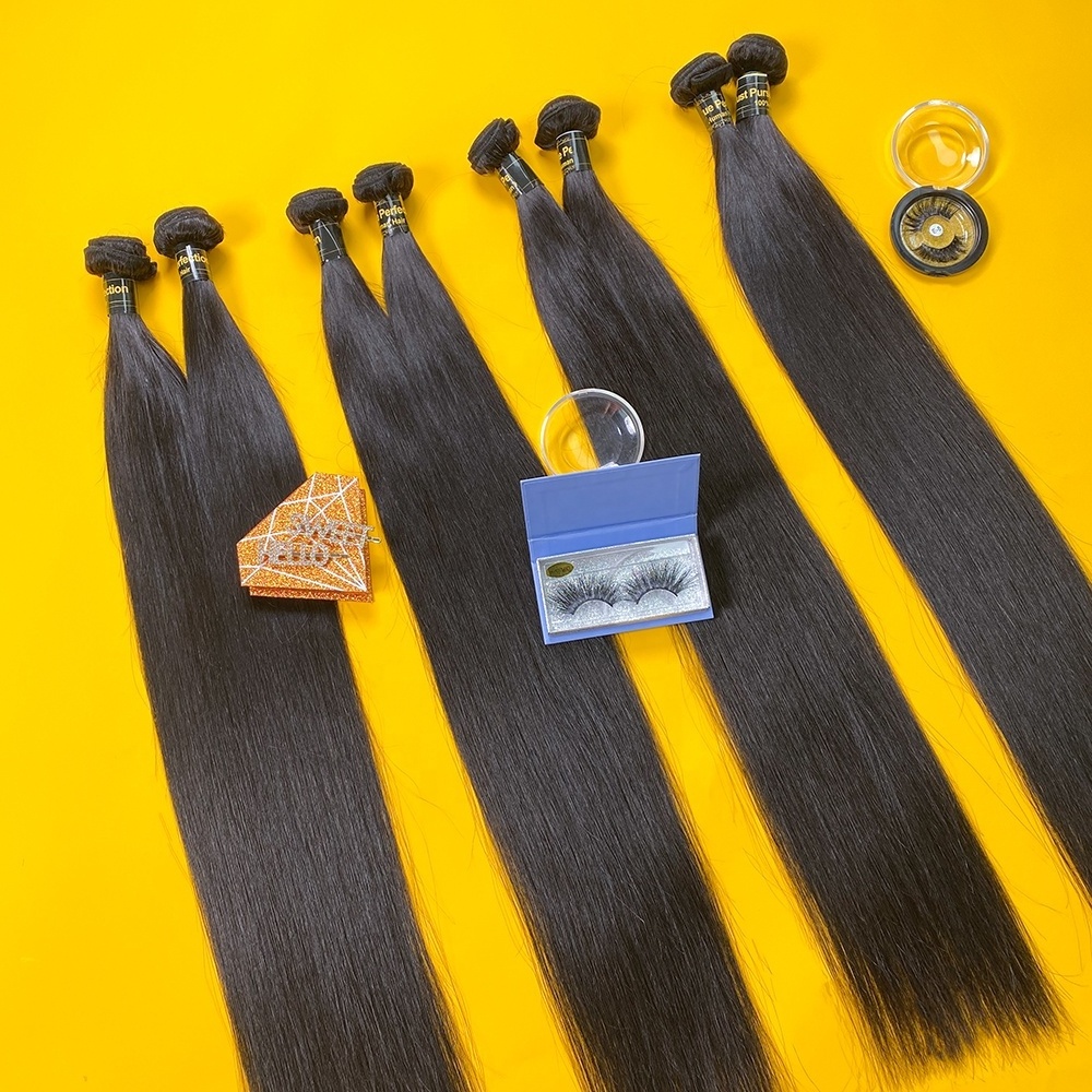 Wholesale Free Sample Cheap Human Hair Extension Straight Bundle Brazilian Human Hair Bundles Virgin Hair Vendors Extensions