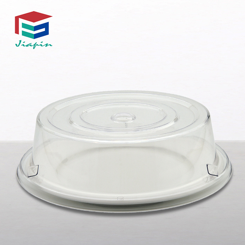 Transparent lids plastic food tray cover umbrella covers for canteen hotel camping