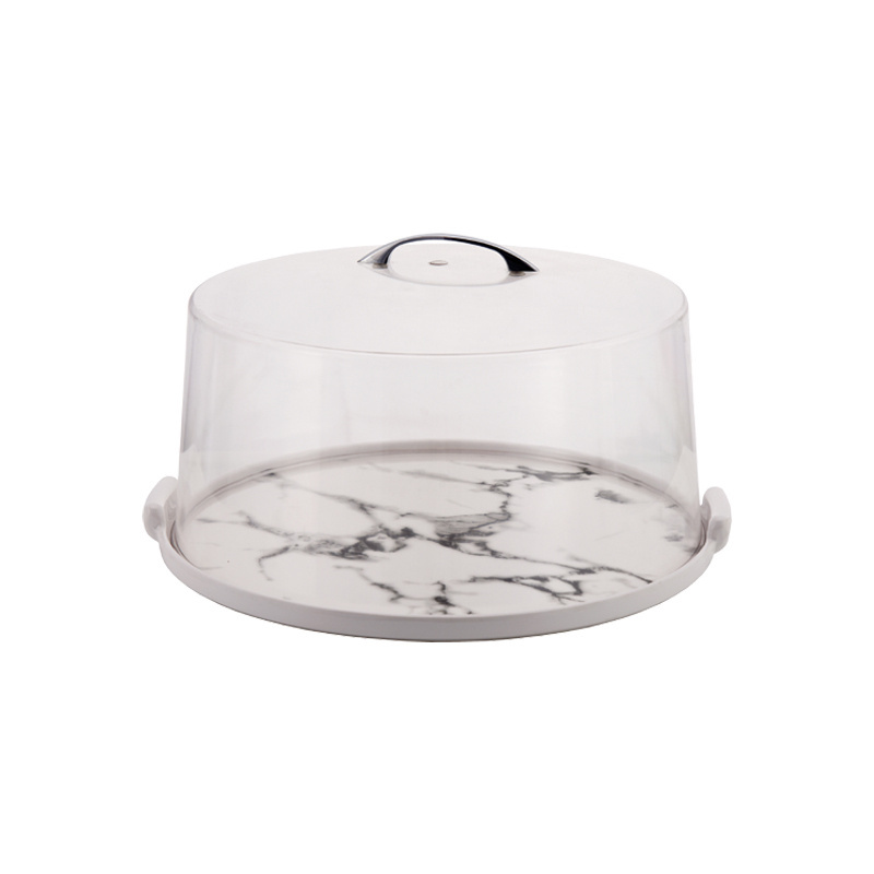 Unbreakable Cake Cover Round Dome Plate Cover 12 inch Food Clear Plastic Cake Stand with Cover