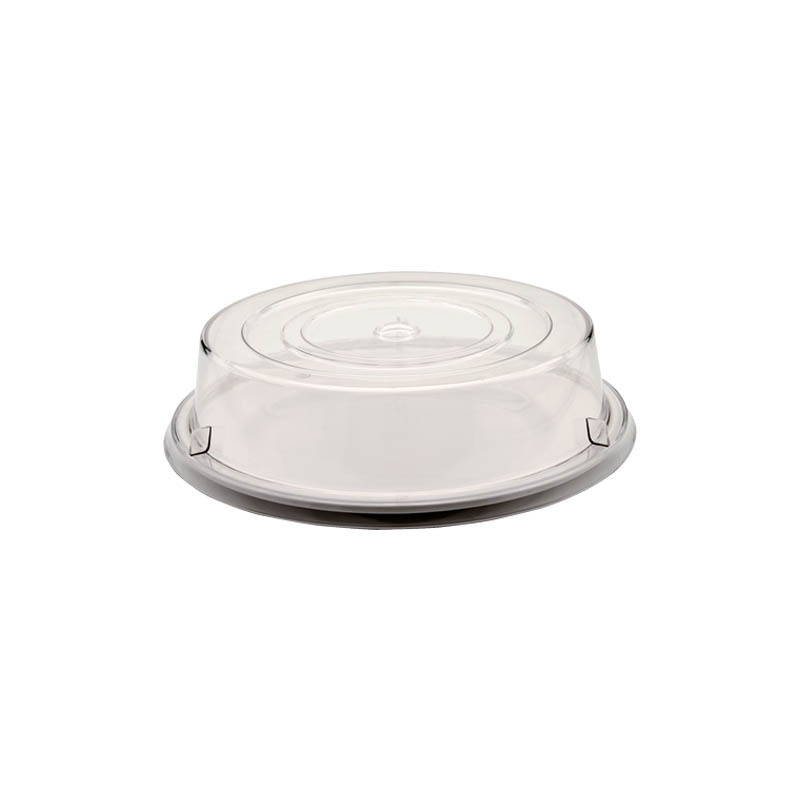 9,10,11 inch Plastic Lid Amber Colored Clear Hospital Plate Cover SAN Polycarbonate Plate Cover