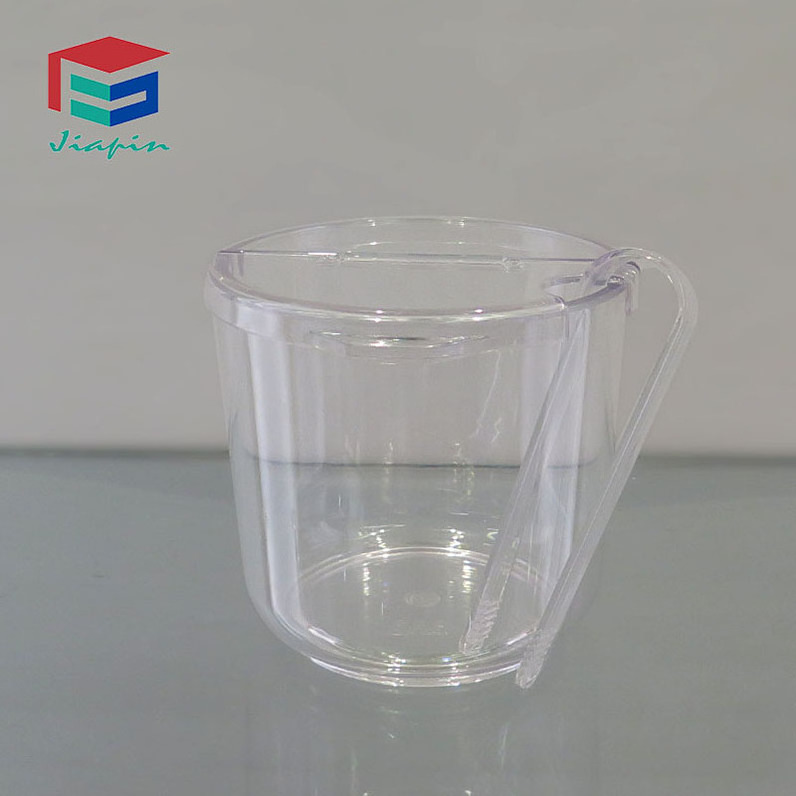 Hard Plastic Buckets with Lids Unbreakable Plastic Ice Bucket 2L 65OZ Polycarbonate Ice Bucket