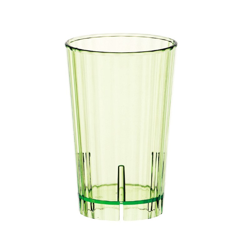 6 Size Stripe Custom Unbreakable Glass Cups Soft Drink Cup Polycarbonate Beverage Soda Cup