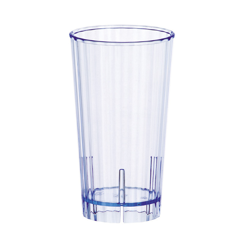 6 Size Stripe Custom Unbreakable Glass Cups Soft Drink Cup Polycarbonate Beverage Soda Cup