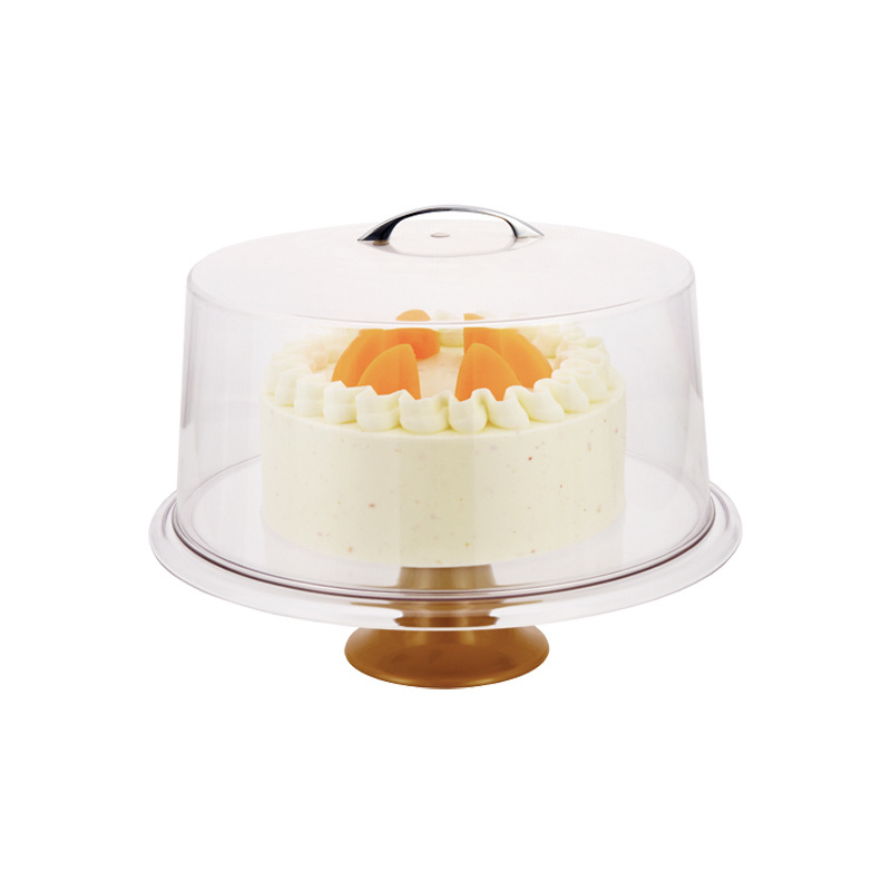 Unbreakable Cake Cover Round Dome Plate Cover 12 inch Food Clear Plastic Cake Stand with Cover