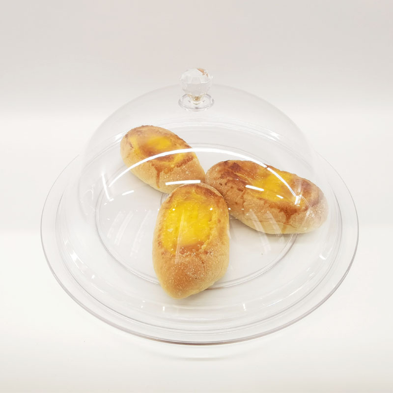 16 Inch transparent plastic display plate food dome cover pizza bread cover