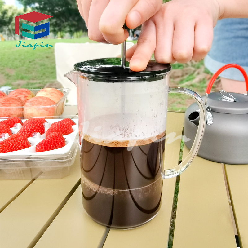 600ml Unbreakable Manual Coffee Espresso Maker Pot Plastic Teapot Cafetiere French Coffee Tea Percolator Filter Press Plunger