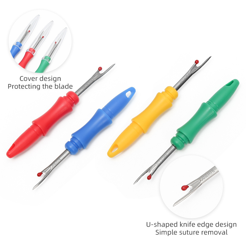 JP A Variety Of Color Plastic Handle Clothing Tailor Seam Ripper Manual Thread Removal Knife