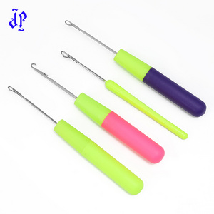 JP Crochet Latch Hook Wig Making Tools Plastic Handle Knitting Tool Hair Needles Crochet Hook With Tongue