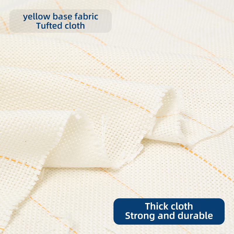 JP Primary Rug Tufting Cloth Carpet Backing Fabric Tufting Backing Base Cloth Fabric Yellow Thread Cloth Monk Tufted