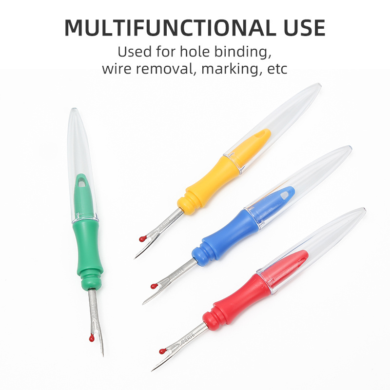 JP A Variety Of Color Plastic Handle Clothing Tailor Seam Ripper Manual Thread Removal Knife