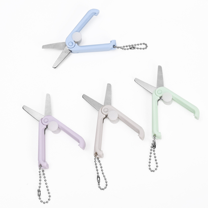 JP Portable Office Small Stainless Steel Blade Retractable Scissors School Student Mini Safety Shears