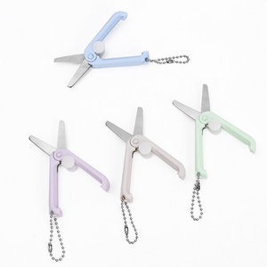 JP Portable Office Small Stainless Steel Blade Retractable Scissors School Student Mini Safety Shears