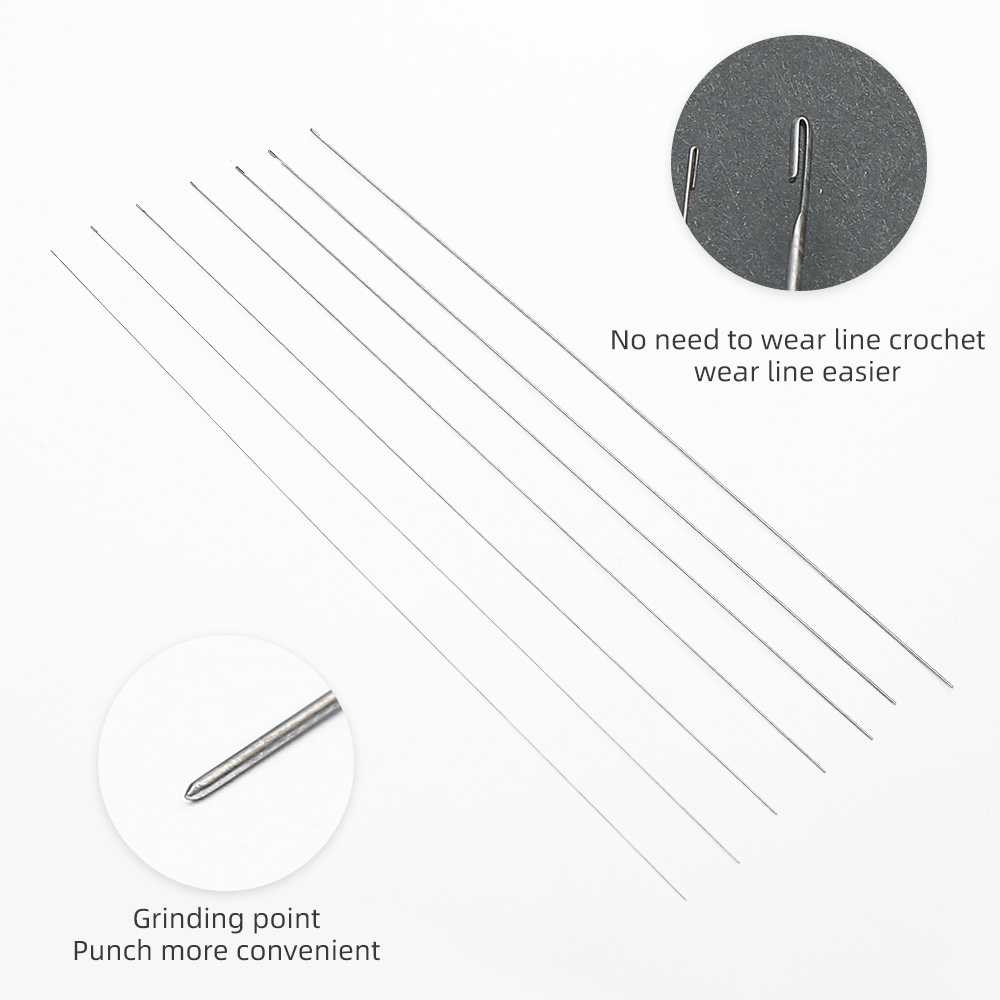 JP Handmade Jewelry Making Tool Accessories Easy Threading Tool Large Eye Beading Needle For Jewelry Craft