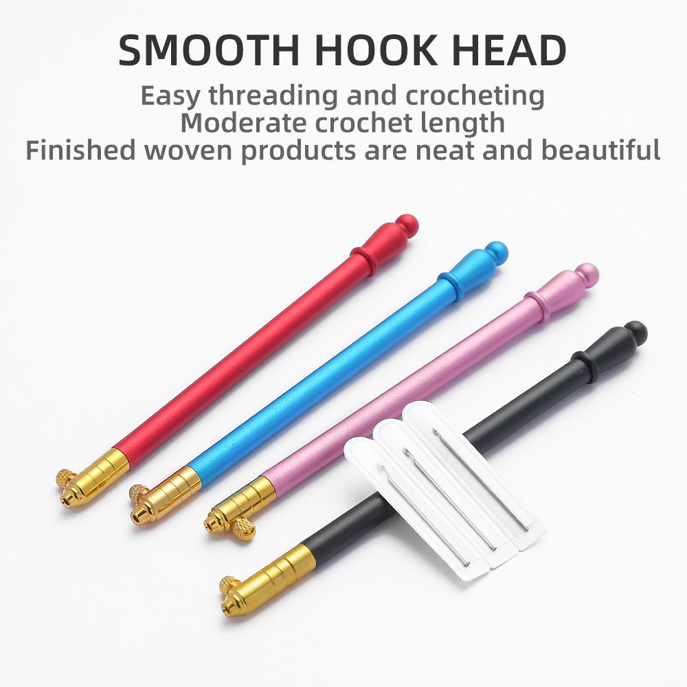 JP Replaceable head Diy Alumina Knitting Needle Stitch Crochet Tool Embroidery Tools Stitching Crochet Hook