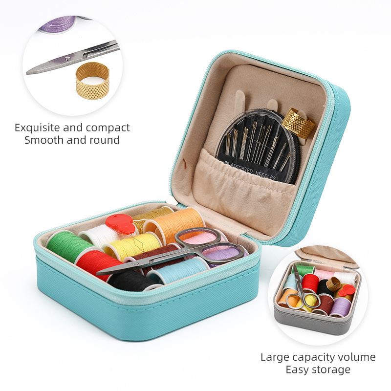 JP Mini Sewing Kit Sewing Tool Accessories Travel Kit Needle And Thread Hand Sewing Kit Set Box