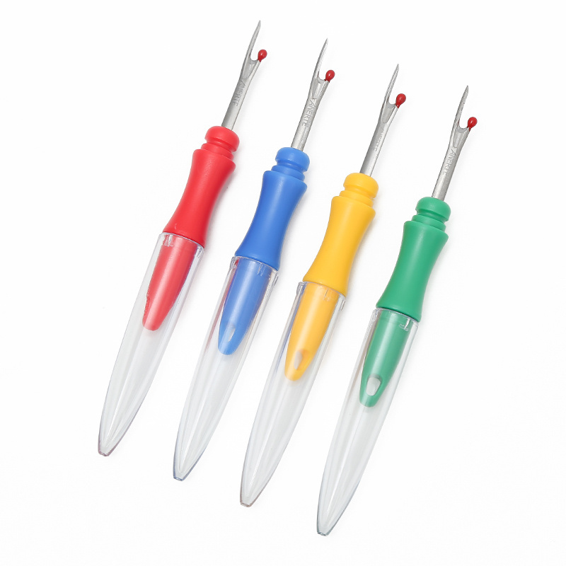 JP A Variety Of Color Plastic Handle Clothing Tailor Seam Ripper Manual Thread Removal Knife