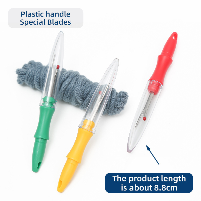 JP A Variety Of Color Plastic Handle Clothing Tailor Seam Ripper Manual Thread Removal Knife