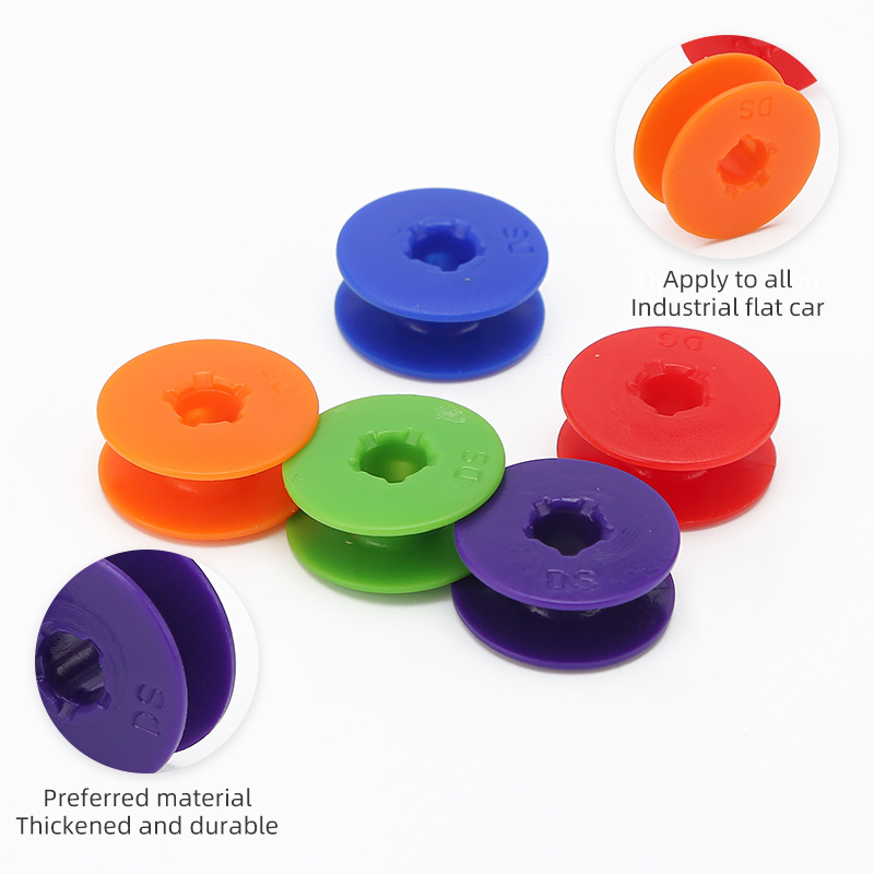 JP Wholesale 50pcs Color Plastic Empty Spools Sewing Thread String Bobbins For Sewing Machine