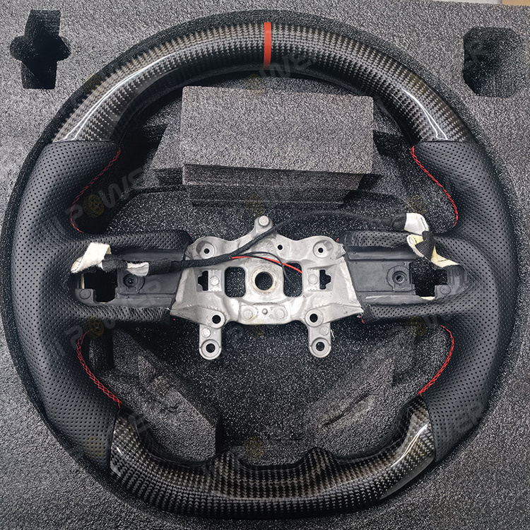 Black Steering Wheel carbon Car Steering wheel for Jeep Wrangler JL