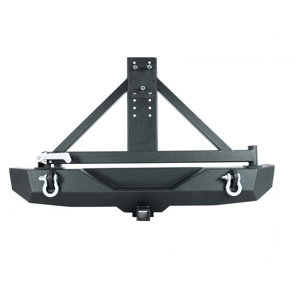 Heavy Duty Rear Bumper With Spare Tire Carrier  for Jeep wrangler JK