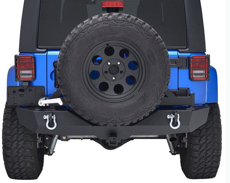 Heavy Duty Rear Bumper With Spare Tire Carrier  for Jeep wrangler JK