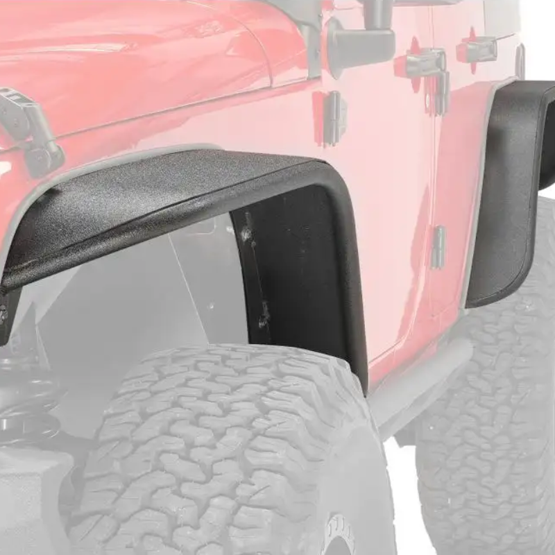 Matte Black Aluminum 21cm width Fender Flare for Jeep Wrangler JK