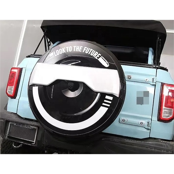 32'' ABS Glossy Black Spare Tire Cover for New Ford Bronco 2021 2 dr 4dr