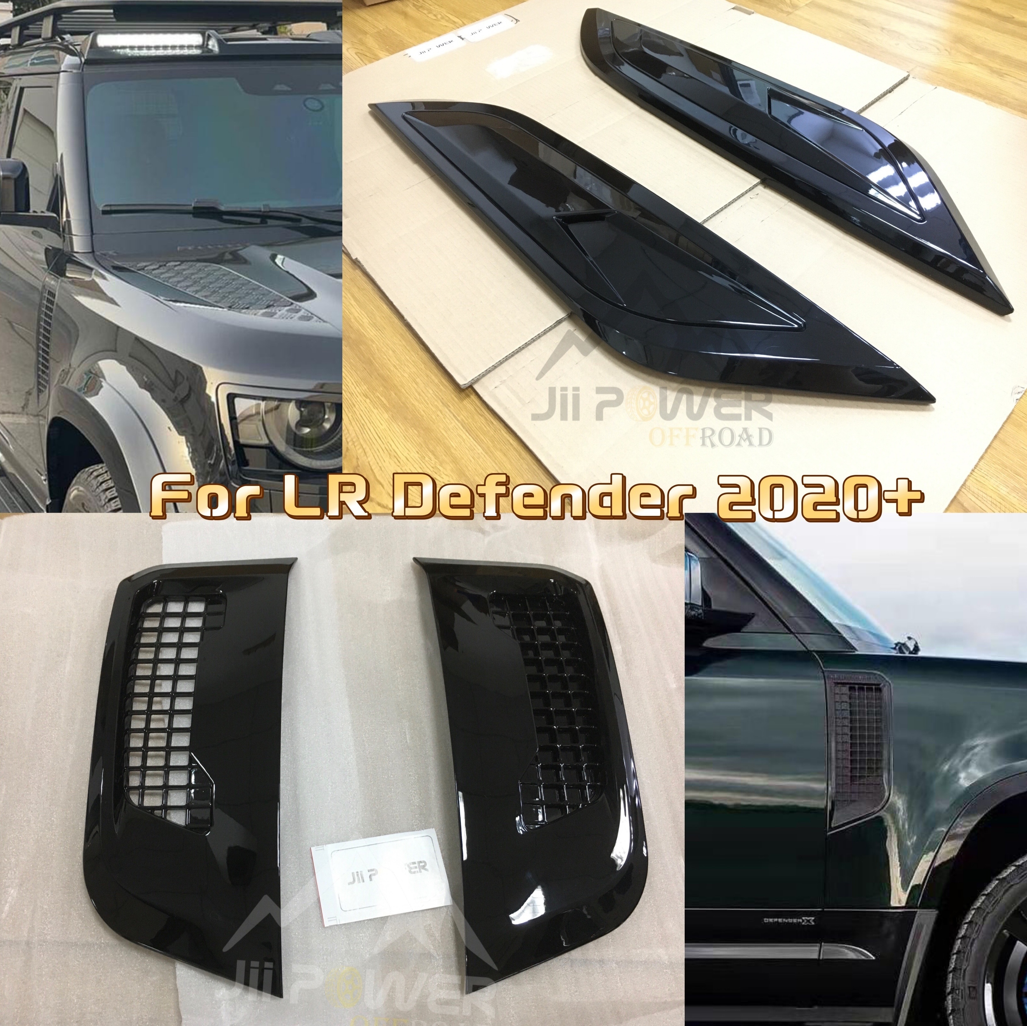 High Gloss Hood Bonnet Inserts for Land Rover Defender 2020 onwards 2 door 4 door 90 110