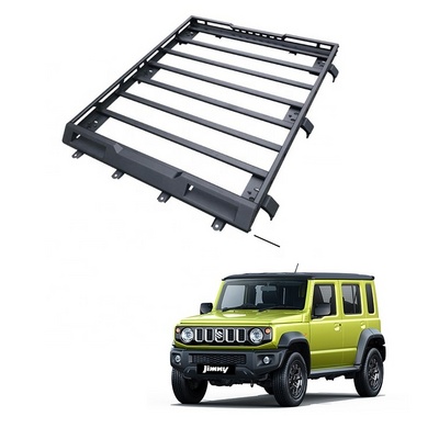 5 doors jimny accessories  Aluminum Roof Rack with LED lights for Suzuki jimny 4 door 2023 2024