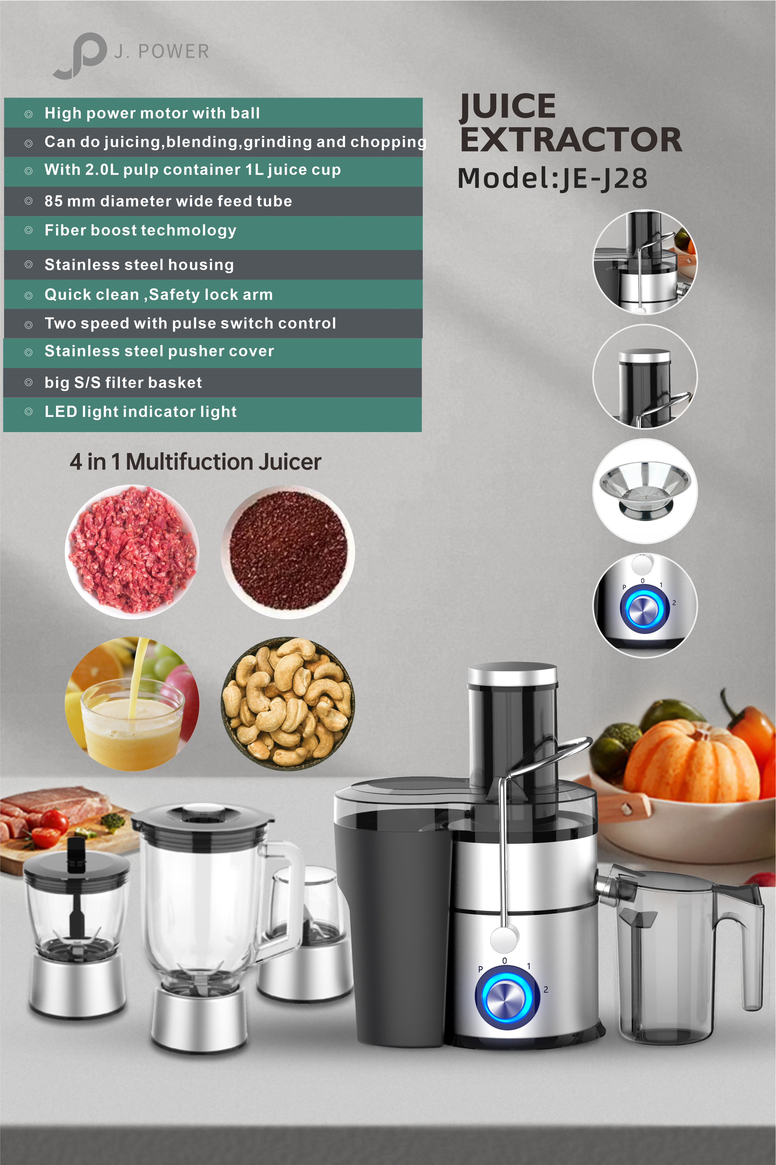 Easy Operation High Efficiency Commercial Juice Extractor stainless steel juicer