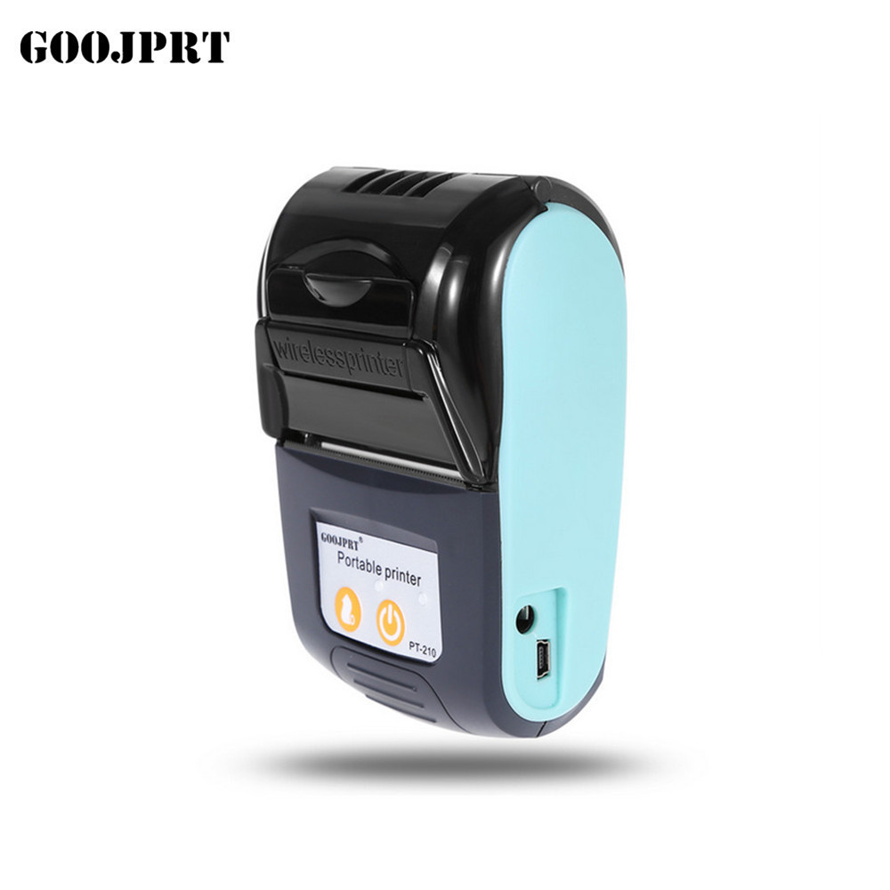 58mm mini portable thermal printer with battery Goojprt pt-210 Barcode printers