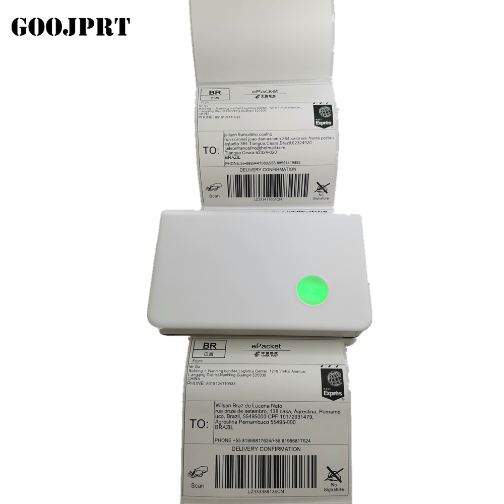 Cheap 4inch 110mm White Color Desktop Printer Usps Bar Code Label Receipt Paper Roll Direct Thermal Transfer Printer