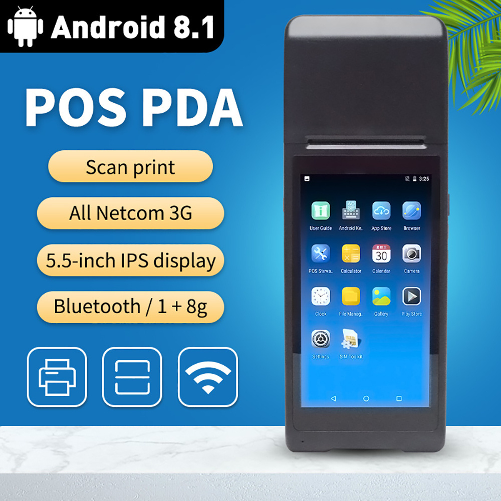 PDA terminal 58mm fabric portable pos passport photo tsc receipt x barcode Handheld mini imprimante thermique printer