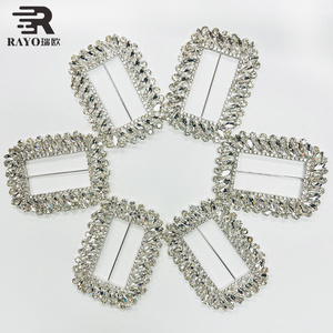 74*110mm Iron Crystal Rhinestone Belt Buckle Garment Decoration Color For Shoes Bags Decoration Clothing Accessory